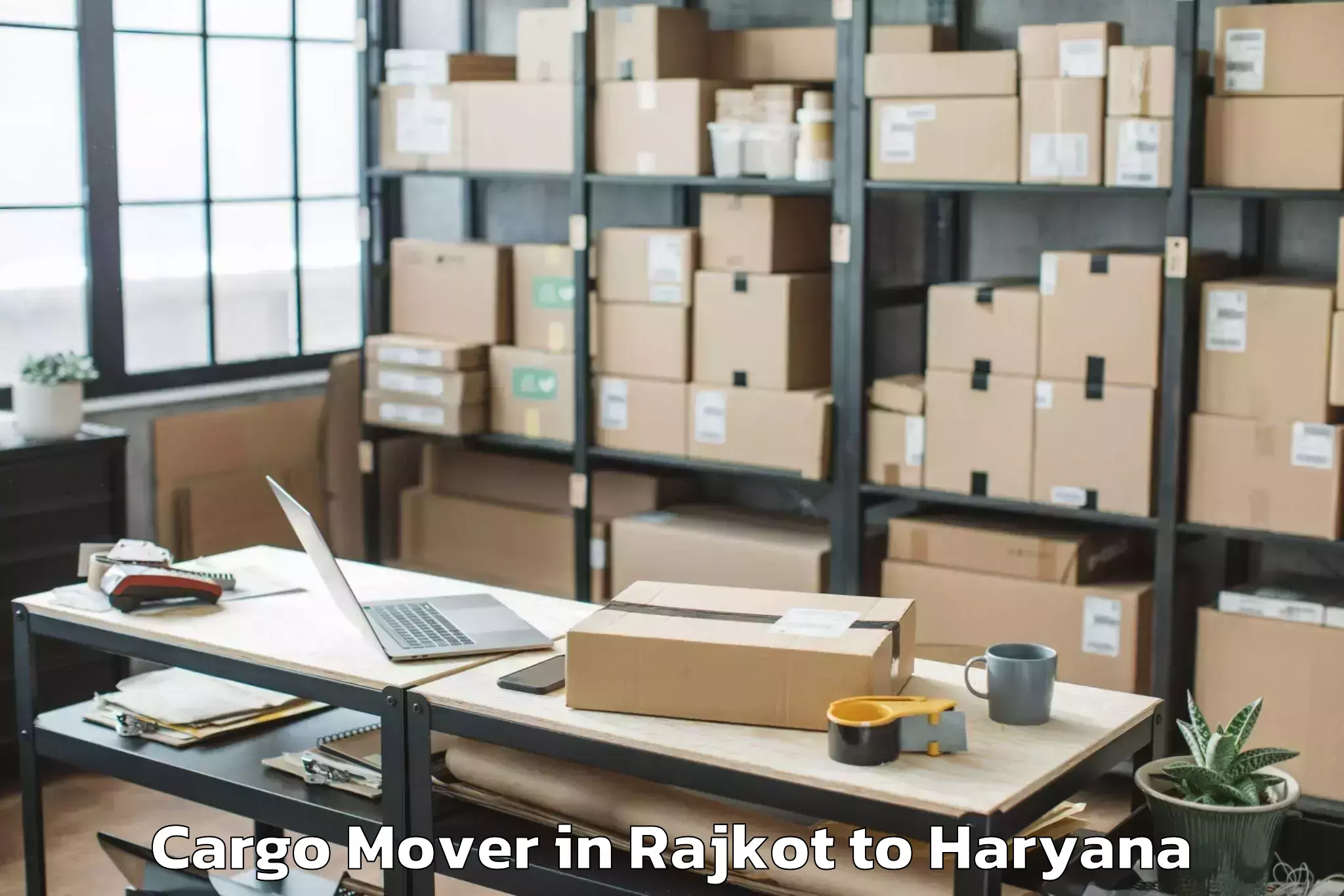 Book Rajkot to Eros Ef3 Mall Cargo Mover Online